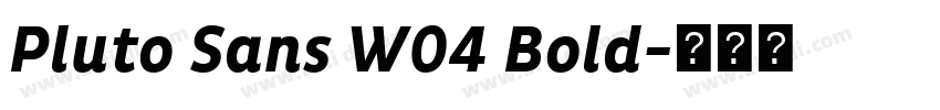 Pluto Sans W04 Bold字体转换